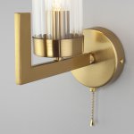 Бра со стеклянным плафоном 60133/1 латунь Eurosvet