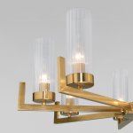 Подвесная люстра со стеклянными плафонами 60133/8 латунь Eurosvet