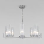 Подвесная люстра 60133/8 серебро Eurosvet
