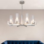 Подвесная люстра 60133/8 серебро Eurosvet