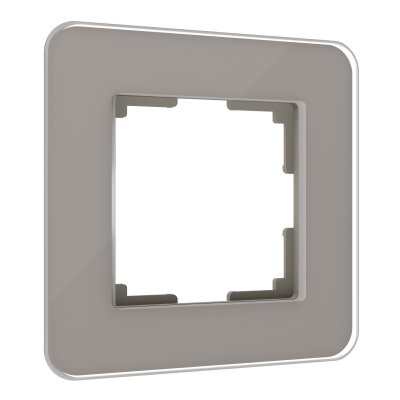 Рамка на 1 пост Elite (дымчатый, стекло) Werkel W0012417 Рамка на 1 пост Elite (дымчатый, стекло) Werkel W0012417