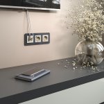 Рамка на 3 поста Elite (графит, стекло) Werkel W0032440