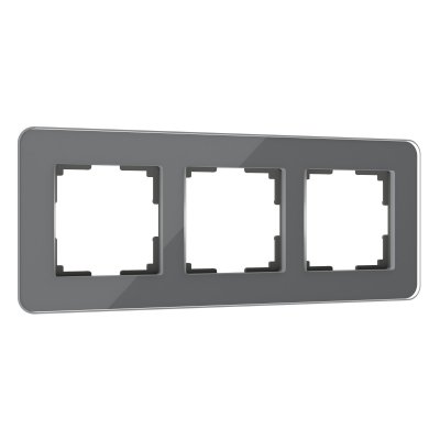 Рамка на 3 поста Elite (графит, стекло) Werkel W0032440 Рамка на 3 поста Elite (графит, стекло) Werkel W0032440