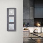 Рамка на 3 поста Elite (графит, стекло) Werkel W0032440