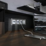 Рамка на 4 поста Elite (графит, стекло) Werkel W0042440