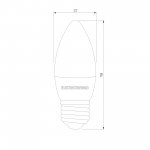 Светодиодна лампа Свеча СD LED 6W 3300K E27 (BLE2760) BLE2760 Elektrostandard