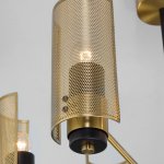 Потолочная люстра с металлическими плафонами 70139/6 латунь Eurosvet