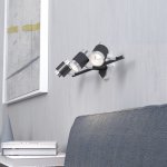 Настенный светильник 20058/3 черный Eurosvet