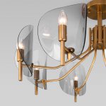 Классическая потолочная люстра 60135/8 латунь Eurosvet