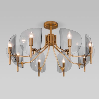 Классическая потолочная люстра 60135/8 латунь Eurosvet