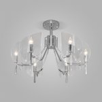 Классическая люстра с плафонами 60135/6 хром Eurosvet