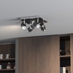 Потолочный светильник 20058/4 черный Eurosvet