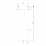 Diffe светильник встраиваемый белый 10W 4200K (25052/LED) 25052/LED Elektrostandard