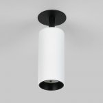 Diffe светильник встраиваемый белый/черный 10W 4200K (25052/LED) 25052/LED Elektrostandard