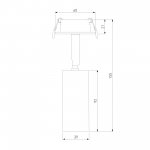 Diffe светильник встраиваемый серебряный 8W 4200K (25039/LED) 25039/LED Elektrostandard