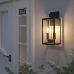 Уличный настенный светильник Candle D 35150/D черный Elektrostandard