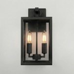 Уличный настенный светильник Candle D 35150/D черный Elektrostandard