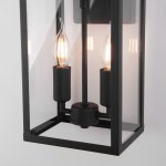 Уличный настенный светильник Candle D 35150/D черный Elektrostandard