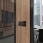 Перекрестный выключатель двухклавишный (чёрный) Werkel W1123006