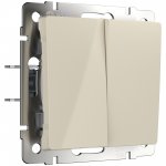 Перекрестный выключатель двухклавишный (слоновая кость) Werkel W1123003