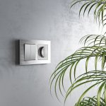 Перекрестный выключатель двухклавишный (серебряный) Werkel W1123008