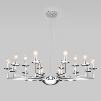 Классическая подвесная люстра 60150/18 хром Eurosvet Cariso
