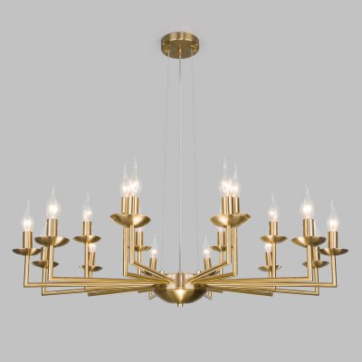 Подвесная люстра в классическом стиле 60150/18 латунь Eurosvet Cariso Подвесная люстра в классическом стиле 60150/18 латунь Eurosvet Cariso