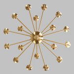 Подвесная люстра в классическом стиле 60150/18 латунь Eurosvet Cariso