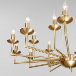 Подвесная люстра в классическом стиле 60150/18 латунь Eurosvet Cariso