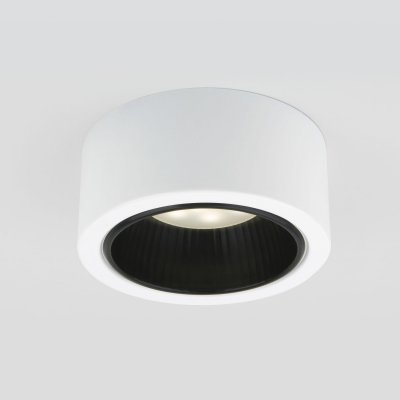 

Накладной точечный светильник 1070 GX53 WH/BK Elektrostandard, 1070 GX53 WH/BK белый/черный