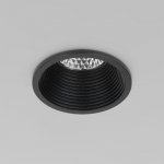 Встраиваемый светодиодный светильник черный 25028/LED Elektrostandard