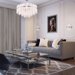 Потолочная люстра умный дом 367/12 Smart никель Bogates Hollis