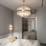 Потолочная люстра умный дом 368/9 Smart латунь Bogates Hollis