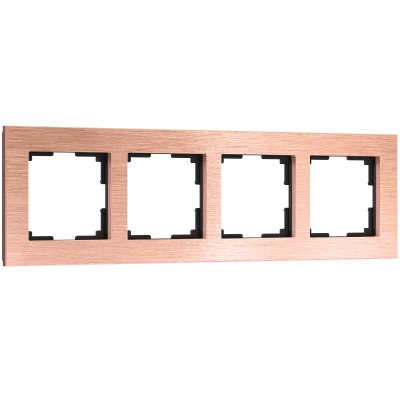 Рамка на 4 поста Aluminium (бронза) Werkel W0041712
