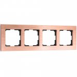 Рамка на 4 поста Aluminium (бронза) Werkel W0041712