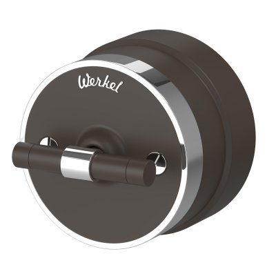 Выключатель на 4 положения двухклавишный Vintage (мокко матовый/хром) Werkel W5822052 Выключатель на 4 положения двухклавишный Vintage (мокко матовый/хром) Werkel W5822052