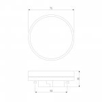 Светодиодная лампа GX53 LED PC 15W 3300K BLGX5313 Elektrostandard