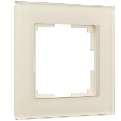 Рамка на 1 пост Favorit (молочный, стекло) Werkel W0011141