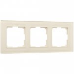 Рамка на 3 поста Favorit (молочный, стекло) Werkel W0031141