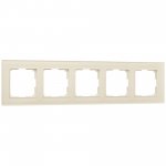 Рамка на 5 постов Favorit (молочный, стекло) Werkel W0051141