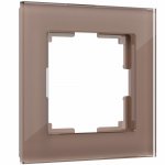 Рамка на 1 пост Favorit (латте, стекло) Werkel W0011142