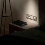 Рамка на 4 поста Favorit (латте, стекло) Werkel W0041142