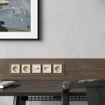 Рамка на 5 постов Favorit (латте, стекло) Werkel W0051142