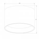 Накладной светодиодный светильник черный 25123/LED Banti 13Вт 4200K Elektrostandard