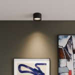Накладной светодиодный светильник черный 25123/LED Banti 13Вт 4200K Elektrostandard