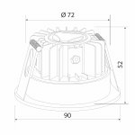 Встраиваемый светодиодный влагозащищенный светильник IP54 35126/U белый Elektrostandard
