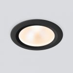Встраиваемый светодиодный влагозащищенный светильник IP54 35128/U черный Elektrostandard