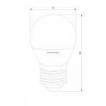 Светодиодная лампа Mini Classic LED 9W 3300K E27 BLE2762 Elektrostandard