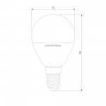 Светодиодная лампа Mini Classic LED 9W 6500K E14 BLE1444 Elektrostandard