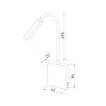 Светильник настенный светодиодный KNOB 40118/LED белый Elektrostandard